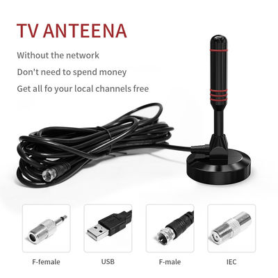 Vertical Polarization Indoor HDTV Antenna with Long Range Amplifier and 3M Wireless Cable