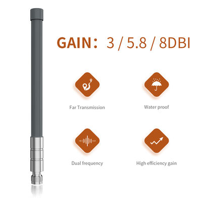 Horizontal/Vertical Polarization 868MHz 915MHz Lora Fiberglass Antenna with High Gain