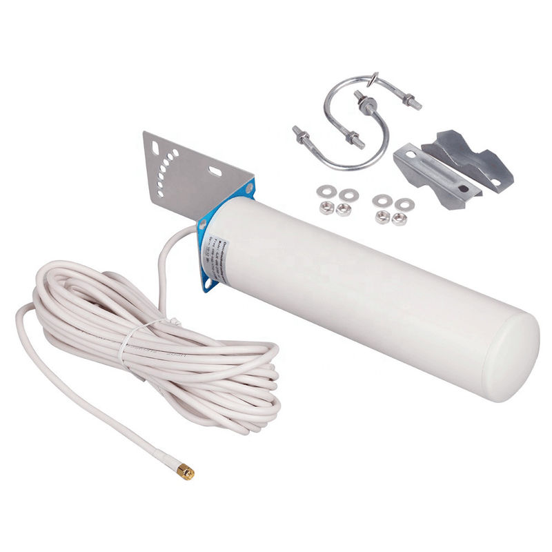 Gain Cylinder Antenna Base Station Signal Amplifier 50km Wireless Outdoor Communication